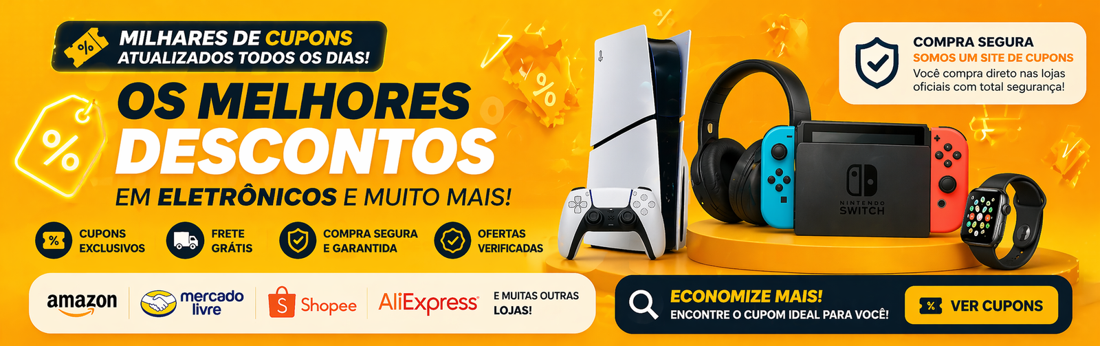 Cupons e ofertas Radar Ofertas Brasil